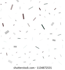Light Silver, Gray vector seamless template with crystals, rectangles. Beautiful illustration with rectangles and squares. Pattern for commercials.