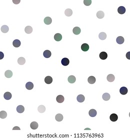 Light Silver, Gray vector seamless cover with spots. Beautiful colored illustration with blurred circles in nature style. The pattern can be used for beautiful websites.