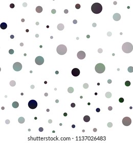 Light Silver, Gray vector seamless background with bubbles. Blurred bubbles on abstract background with colorful gradient. Pattern can be used as texture of water, rain drops.