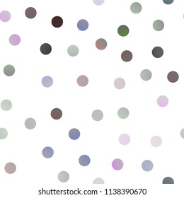 Light Silver, Gray vector seamless cover with spots. Blurred decorative design in abstract style with bubbles. The pattern can be used for beautiful websites.