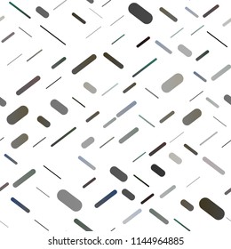 Light Silver, Gray vector seamless background with straight lines. Glitter abstract illustration with colored sticks. The template can be used as a background.