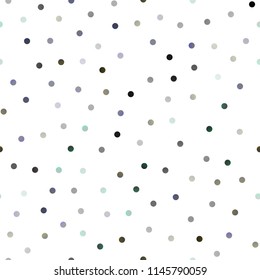 Light Silver, Gray vector seamless pattern with spheres. Illustration with set of shining colorful abstract circles. New design for ad, poster, banner of your website.