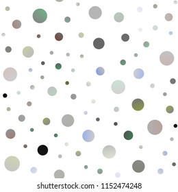 Light Silver, Gray vector seamless background with dots. Glitter abstract illustration with blurred drops of rain. Beautiful design for your business natural advert.