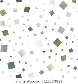 Light Silver, Gray vector seamless texture in rectangular style. Beautiful illustration with rectangles and squares. Smart design for your business advert.
