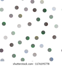 Light Silver, Gray vector seamless layout with circle shapes. Modern abstract illustration with colorful water drops. The pattern can be used for beautiful websites.