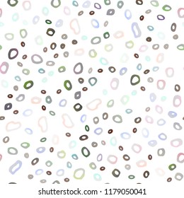 Light Silver, Gray vector seamless template with spots. Colorful illustration with blurred circles in nature style. Pattern for design of window blinds, curtains.