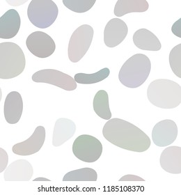 Light Silver, Gray vector seamless pattern with spheres. Modern abstract illustration with colorful water drops. Pattern for design of fabric, wallpapers.