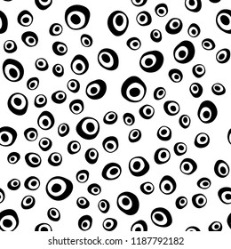 Light Silver, Gray vector seamless pattern with spheres. Blurred bubbles on abstract backdrop with colorful gradient. Pattern for design of window blinds, curtains.