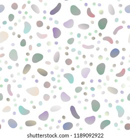 Light Silver, Gray vector seamless backdrop with dots, spots. Modern abstract illustration with colorful water drops. Pattern for design of window blinds, curtains.