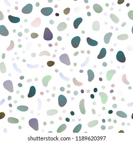 Light Silver, Gray vector seamless template with spots. Colorful illustration with blurred circles in nature style. Template for business cards, websites.