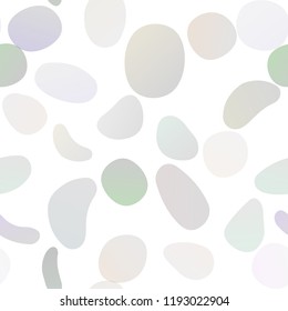 Light Silver, Gray vector seamless pattern with spheres. Colorful illustration with blurred circles in nature style. Template for business cards, websites.