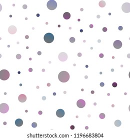 Light Silver, Gray vector seamless background with bubbles. Beautiful colored illustration with blurred circles in nature style. New design for ad, poster, banner of your website.