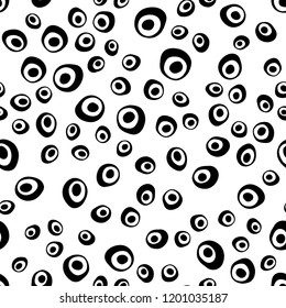 Light Silver, Gray vector seamless texture with disks. Illustration with set of shining colorful abstract circles. Design for textile, fabric, wallpapers.