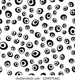 Light Silver, Gray vector seamless cover with circles. Blurred bubbles on abstract backdrop with colorful gradient. Design for textile, fabric, wallpapers.