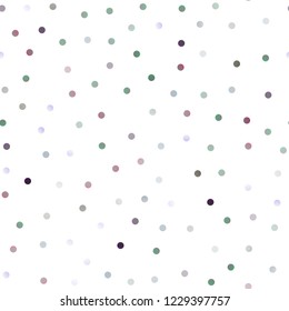 Light Silver, Gray vector seamless layout with circle shapes. Blurred bubbles on abstract background with colorful gradient. Beautiful design for your business natural advert.