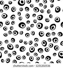 Light Silver, Gray vector seamless texture with disks. Colorful illustration with blurred circles in nature style. Trendy design for wallpaper, fabric makers.