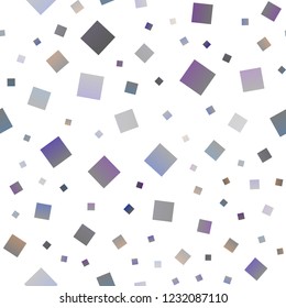 Light Silver, Gray vector seamless pattern in square style. Decorative design in abstract style with rectangles. Smart design for your business advert.