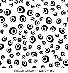 Light Silver, Gray vector seamless pattern with spheres. Illustration with set of shining colorful abstract circles. Pattern for trendy fabric, wallpapers.