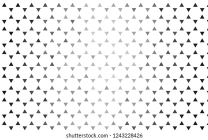 Light Silver, Gray vector seamless pattern in polygonal style. Illustration with set of colorful triangles. Template for business cards, websites.