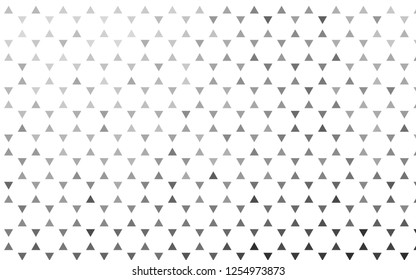 Light Silver, Gray vector seamless layout with lines, triangles. Illustration with set of colorful triangles. Template for business cards, websites.