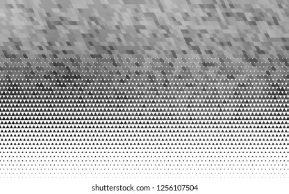 Light Silver, Gray vector seamless texture in triangular style. Triangles on abstract background with colorful gradient. Design for textile, fabric, wallpapers.