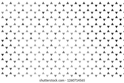 Light Silver, Gray vector seamless backdrop with lines, triangles. Beautiful illustration with triangles in nature style. Pattern for trendy fabric, wallpapers.
