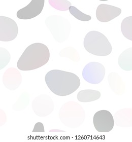 Light Silver, Gray vector seamless pattern with spheres. Modern abstract illustration with colorful water drops. Pattern for design of window blinds, curtains.