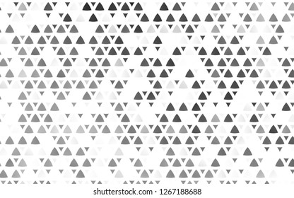 Light Silver, Gray vector seamless texture in triangular style. Beautiful illustration with triangles in nature style. Pattern for design of fabric, wallpapers.