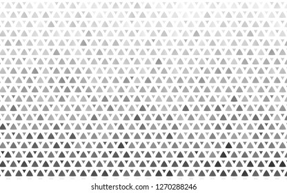 Light Silver, Gray vector seamless background with triangles. Abstract gradient illustration with triangles. Pattern for design of fabric, wallpapers.