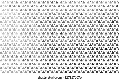 Light Silver, Gray vector seamless texture in triangular style. Decorative design in abstract style with triangles. Pattern for design of window blinds, curtains.