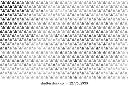 Light Silver, Gray vector seamless layout with lines, triangles. Abstract gradient illustration with triangles. Pattern for design of window blinds, curtains.