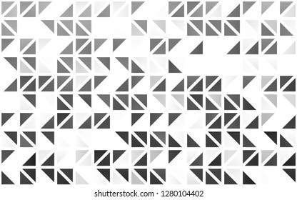 Light Silver, Gray vector seamless background with triangles. Beautiful illustration with triangles in nature style. Pattern for trendy fabric, wallpapers.