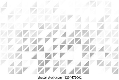 Light Silver, Gray vector seamless texture in triangular style. Modern abstract illustration with colorful triangles. Pattern for design of fabric, wallpapers.