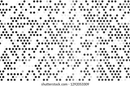Light Silver, Gray vector seamless pattern with colorful hexagons. Design in abstract style with hexagons. Trendy design for wallpaper, fabric makers.