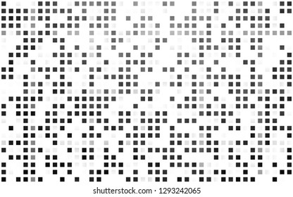 Light Silver, Gray vector seamless pattern in square style. Rectangles on abstract background with colorful gradient. Template for business cards, websites.