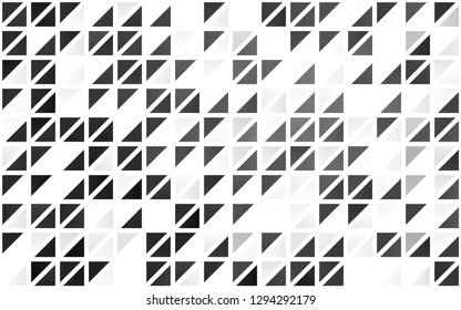 Light Silver, Gray vector seamless cover in polygonal style. Modern abstract illustration with colorful triangles. Trendy design for wallpaper, fabric makers.