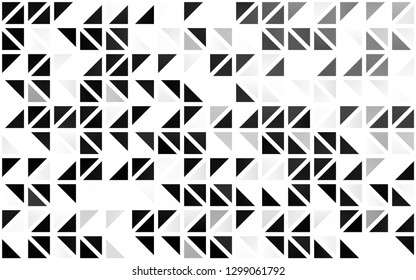 Light Silver, Gray vector seamless layout with lines, triangles. Modern abstract illustration with colorful triangles. Design for textile, fabric, wallpapers.