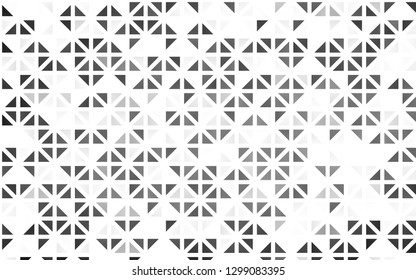 Light Silver, Gray vector seamless background with triangles. Abstract gradient illustration with triangles. Design for textile, fabric, wallpapers.