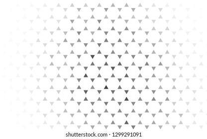 Light Silver, Gray vector seamless template with crystals, triangles. Decorative design in abstract style with triangles. Design for textile, fabric, wallpapers.