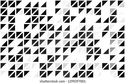 Light Silver, Gray vector seamless backdrop with lines, triangles. Decorative design in abstract style with triangles. Pattern for design of fabric, wallpapers.