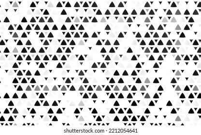 Light Silver, Gray vector seamless texture in triangular style. Illustration with set of colorful triangles. Pattern for trendy fabric, wallpapers.