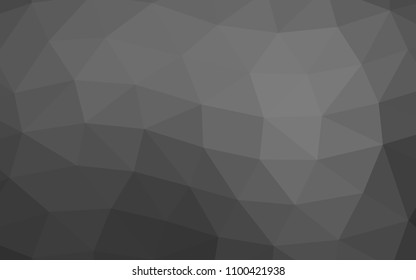 Light Silver, Gray vector shining hexagonal shining triangular. Glitter abstract illustration with an elegant design. A completely new template for your business design.
