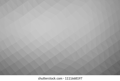 Light Silver, Gray vector shining hexagonal template. Colorful abstract illustration with gradient. Brand new design for your business.