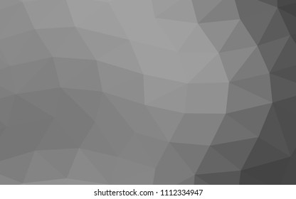 Light Silver, Gray vector shining hexagonal shining triangular. Shining colored illustration in a Brand new style. The best triangular design for your business.