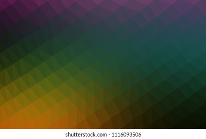 Light Silver, Gray vector shining triangular background. Shining illustration, which consist of triangles. Triangular pattern for your business design.