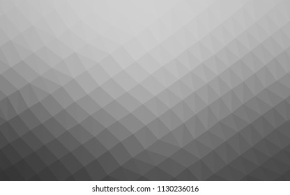 Light Silver, Gray vector shining hexagonal background. A completely new color illustration in a vague style. The polygonal design can be used for your web site.