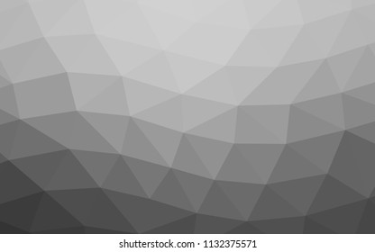 Light Silver, Gray vector shining hexagonal shining triangular. A completely new color illustration in a vague style. Brand new style for your business design.