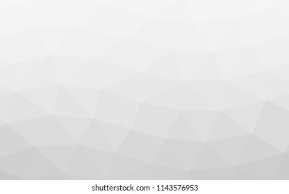 Light Silver, Gray vector shining triangular pattern. Creative geometric illustration in Origami style with gradient. A completely new design for your business.