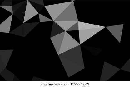 Light Silver, Gray vector shining hexagonal template. Colorful abstract illustration with gradient. The template can be used as a background for cell phones.