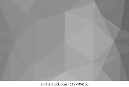 Light Silver, Gray vector shining hexagonal background. An elegant bright illustration with gradient. The best triangular design for your business.